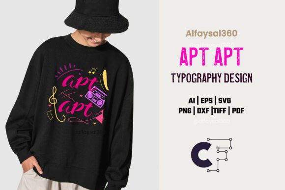 Apt Apt Typography Design: A Dynamic Visual Asset