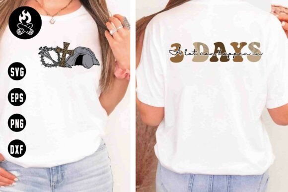 Christian 3 Days SVG PNG Design: Faith-Based Visual Assets
