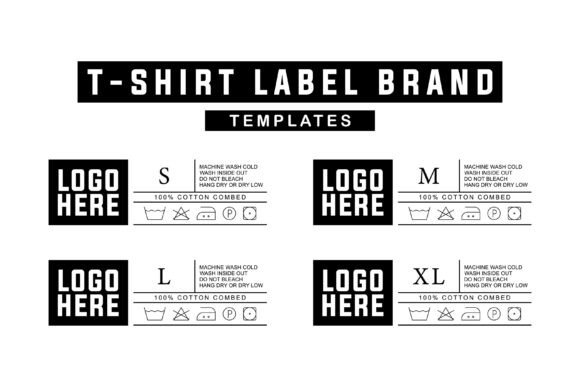 Editable T-Shirt Label Design Template