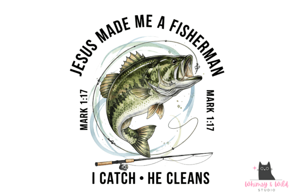 Faith-Based Fishing PNG: A Design Asset for Meaningful Projects