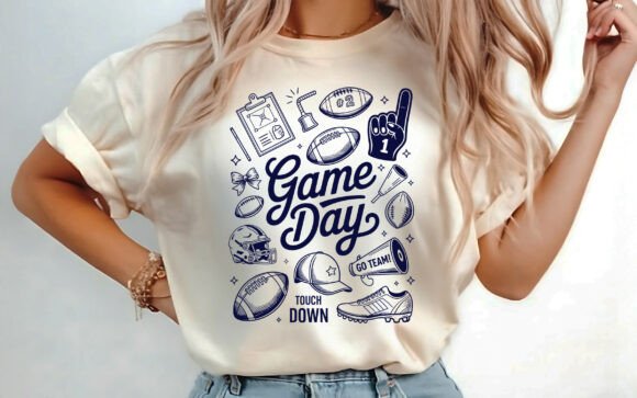 Game Day Touchdown T-shirt Design SVG: A Creative Asset