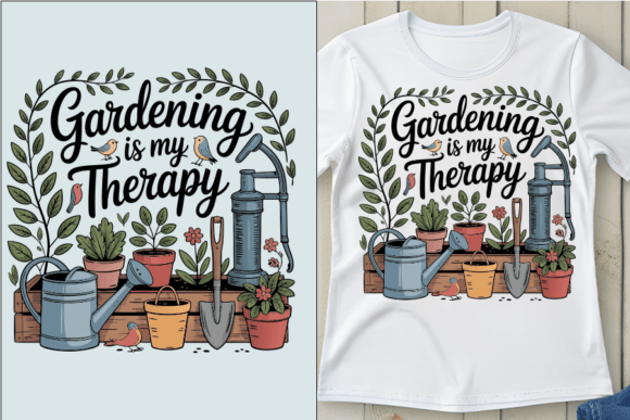 Gardening is My Therapy T-shirt Design: A Designer's Asset