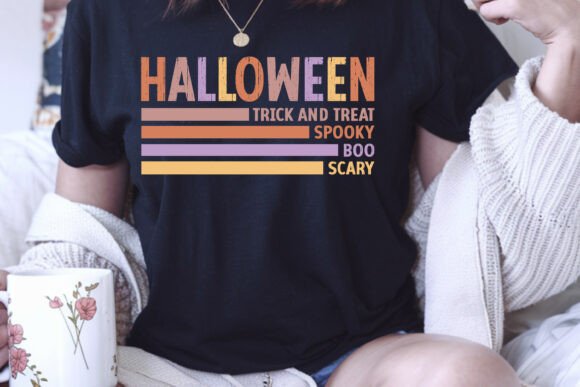 Halloween Retro SVG PNG T-Shirt Design: Vintage Charm