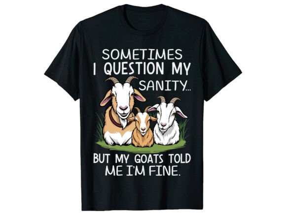 Humorous Goat Lover T-Shirt Design for Animal Enthusiasts