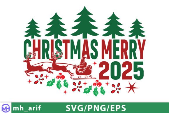 Merry Christmas 2025 SVG PNG Design: A Versatile Creative Asset