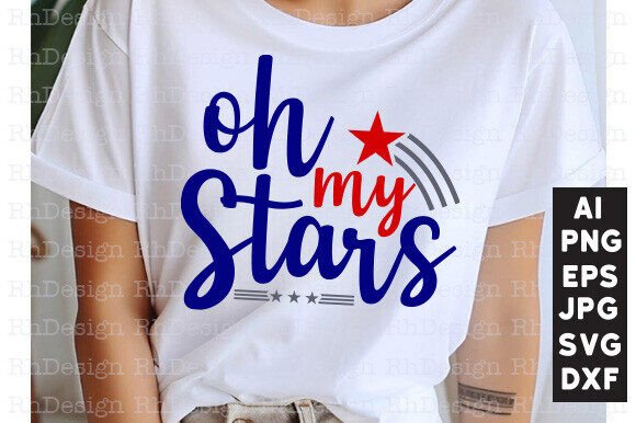 Oh My Stars SVG: Elevate Your 4th of July Design Projects