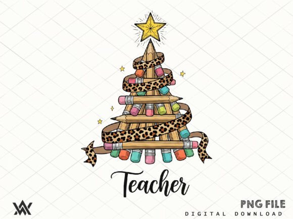 Pencils Christmas Tree PNG Design: A Festive Creative Asset
