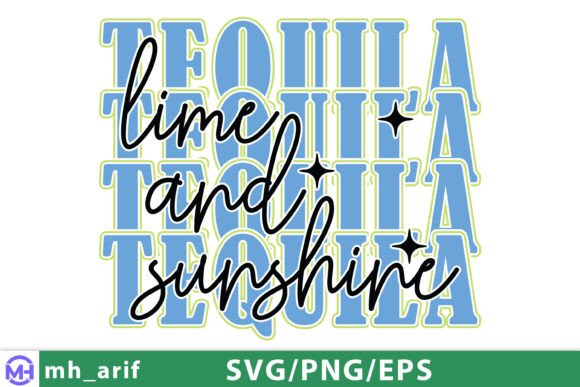 Retro Summer Tequila Varsity SVG Design: A Vintage Graphic Asset