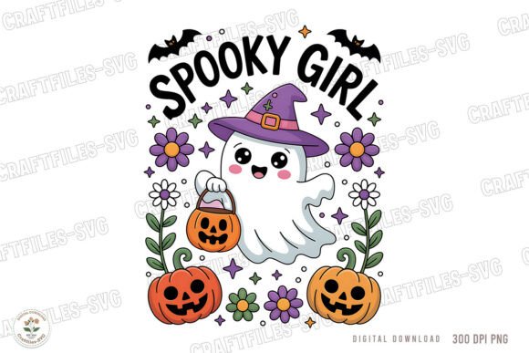 Unleash Creative Potential with Spooky Girl PNG Sublimation Design